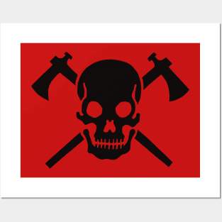 Skull Tomahawk Posters and Art